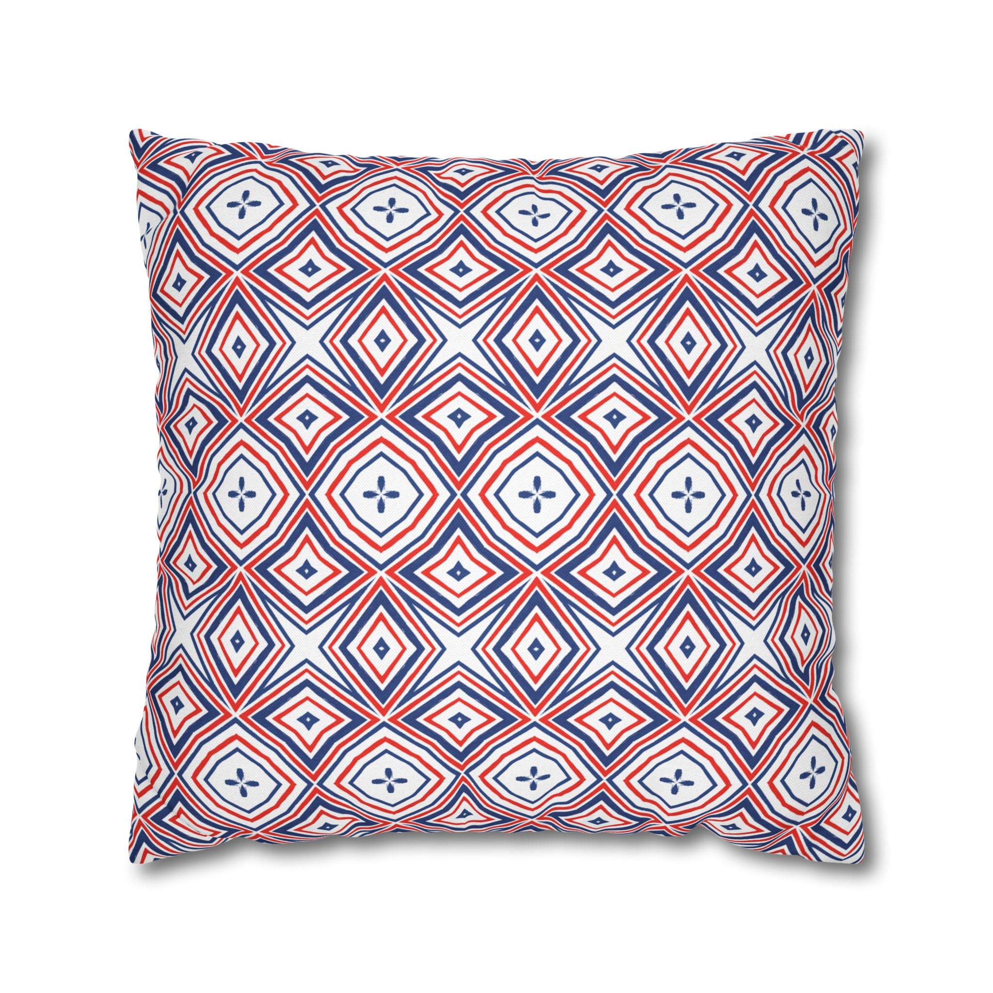 4th of July Red White & Blue THROW PILLOW COVER for Throw Pillow