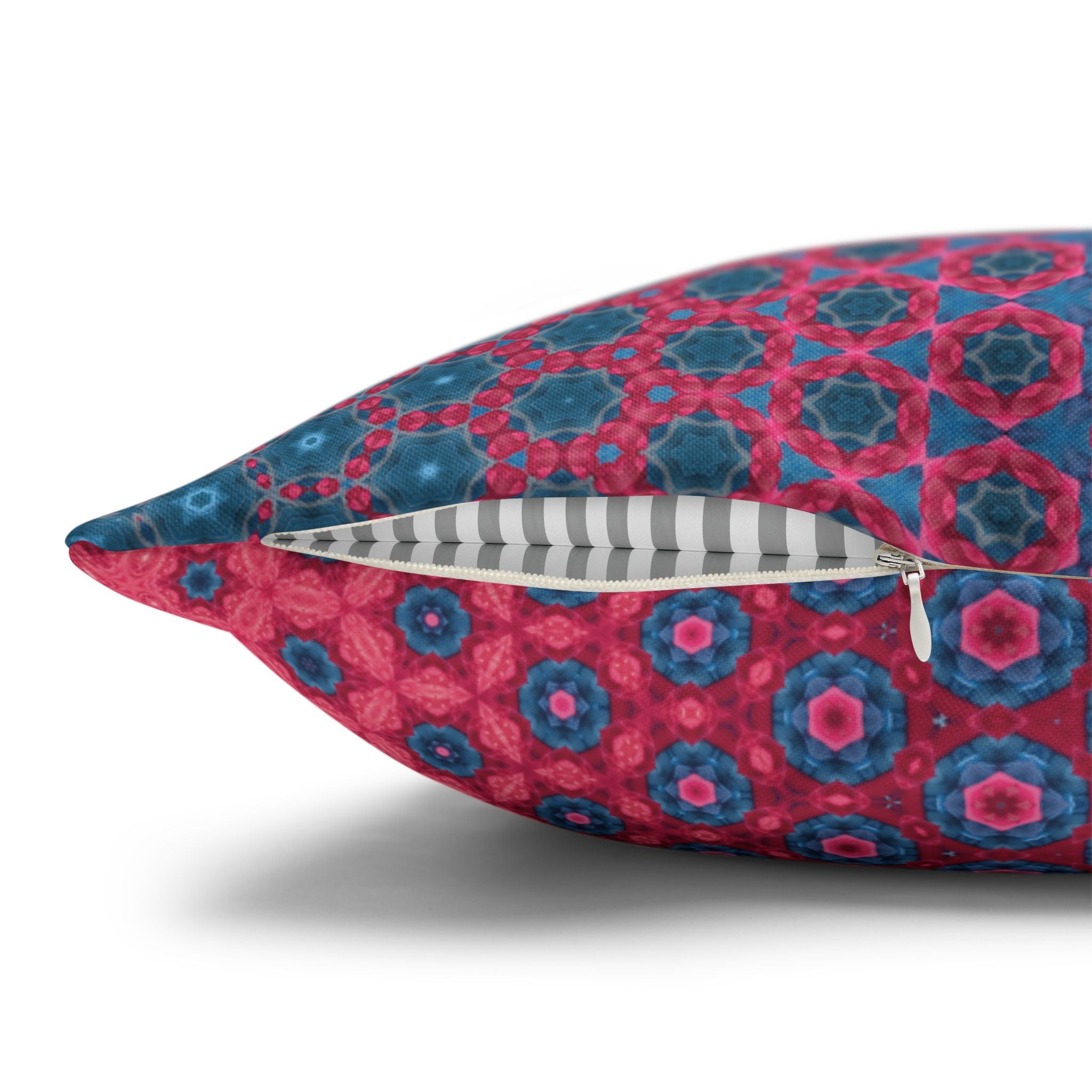 Ombre Pattern THROW PILLOW COVER — Pink & Teal Decorative Cushion Cover