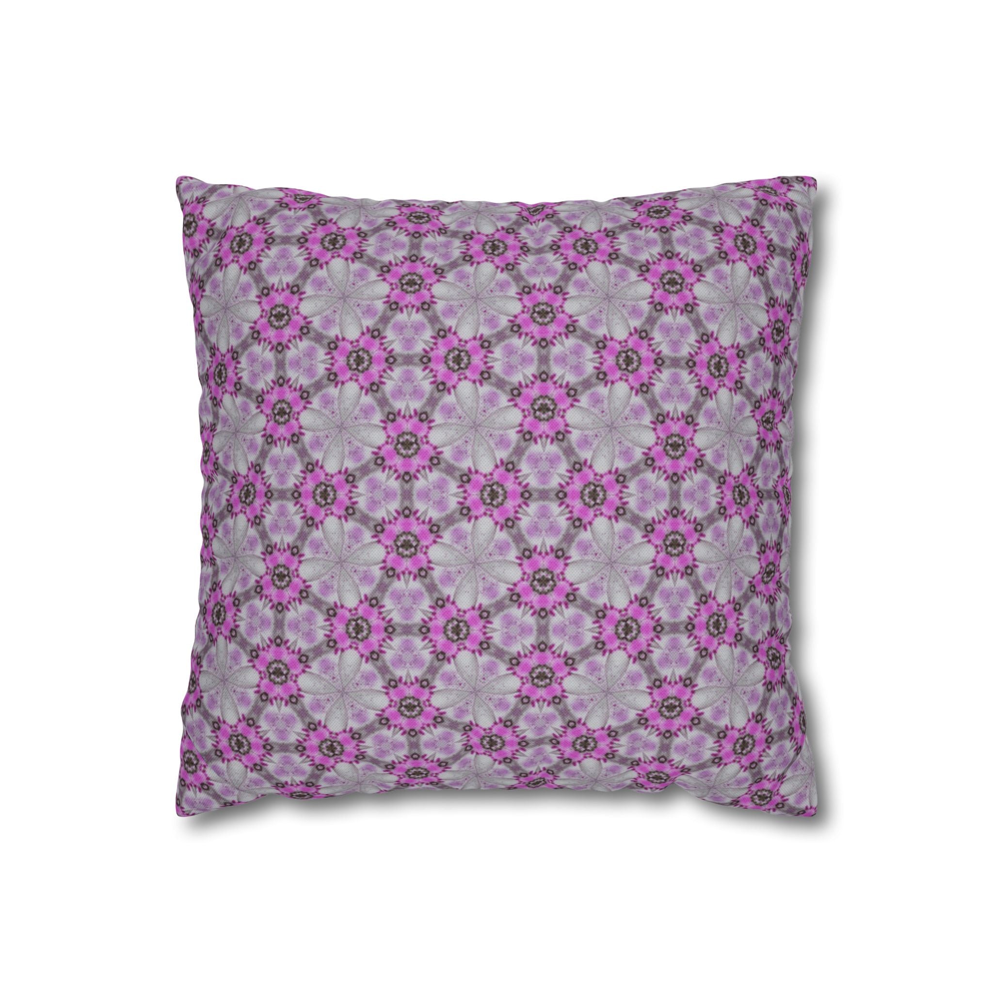 Gisele Pink Floral THROW PILLOW COVER — Decorative Throw Pillow Cover