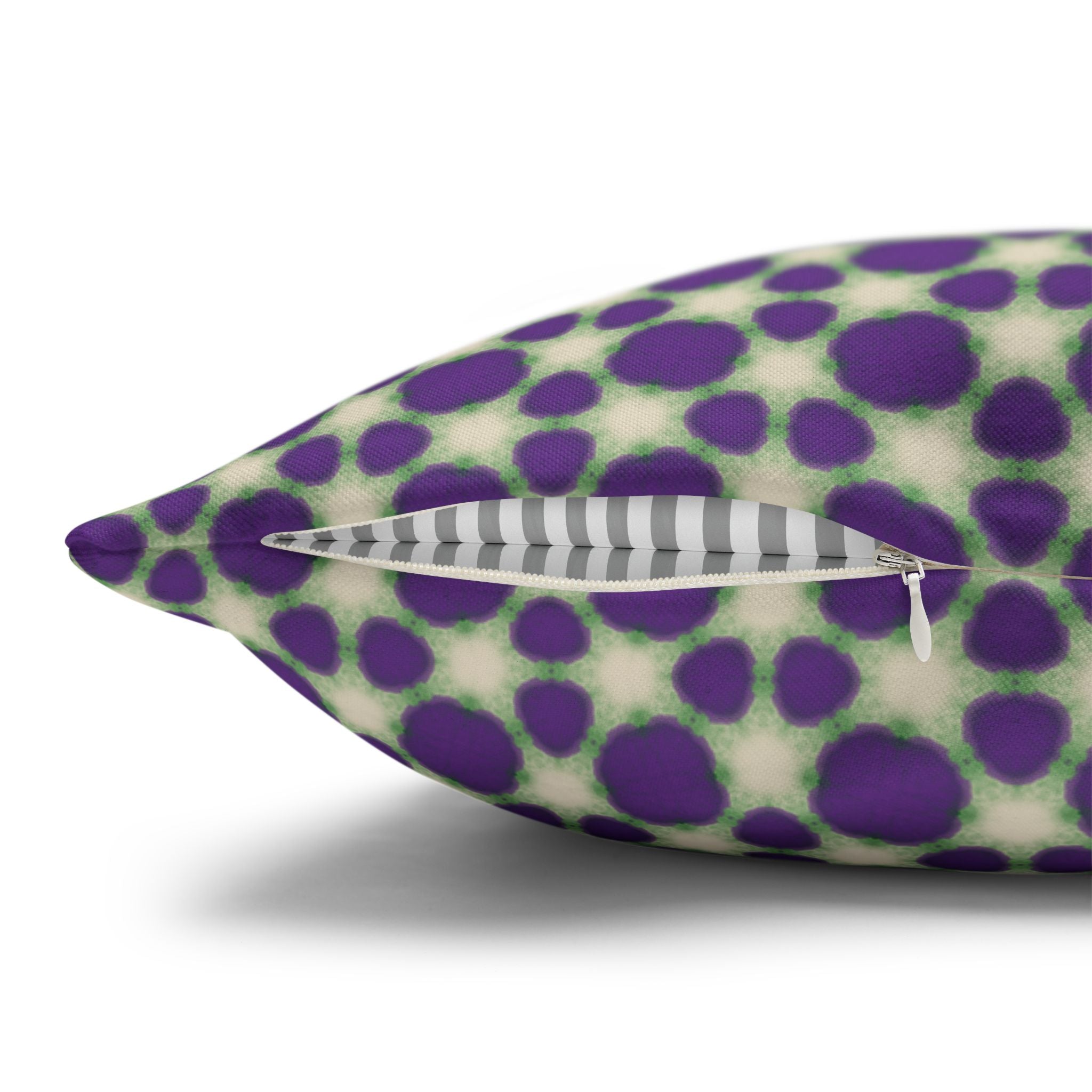 Purple Animal Print Decorative THROW PILLOW COVER — Modern Retro Square Throw Pillowcase