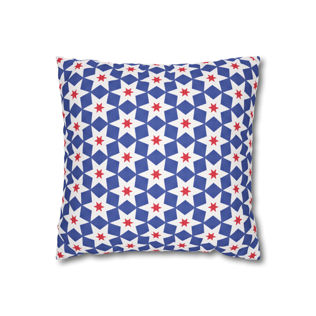 Independence Day Stars Red White & Blue THROW PILLOW COVER
