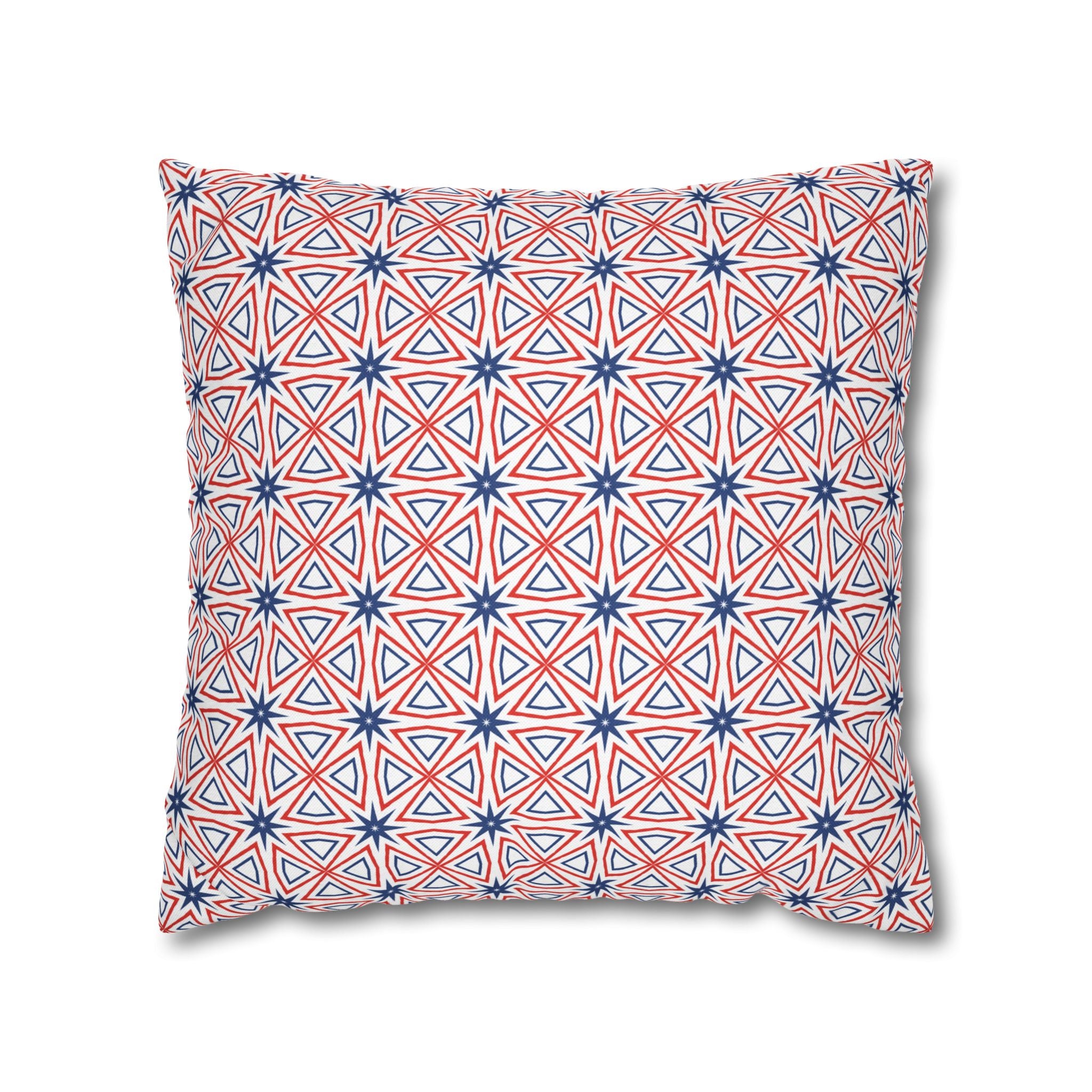 Independence Day Red White & Blue THROW PILLOW COVER