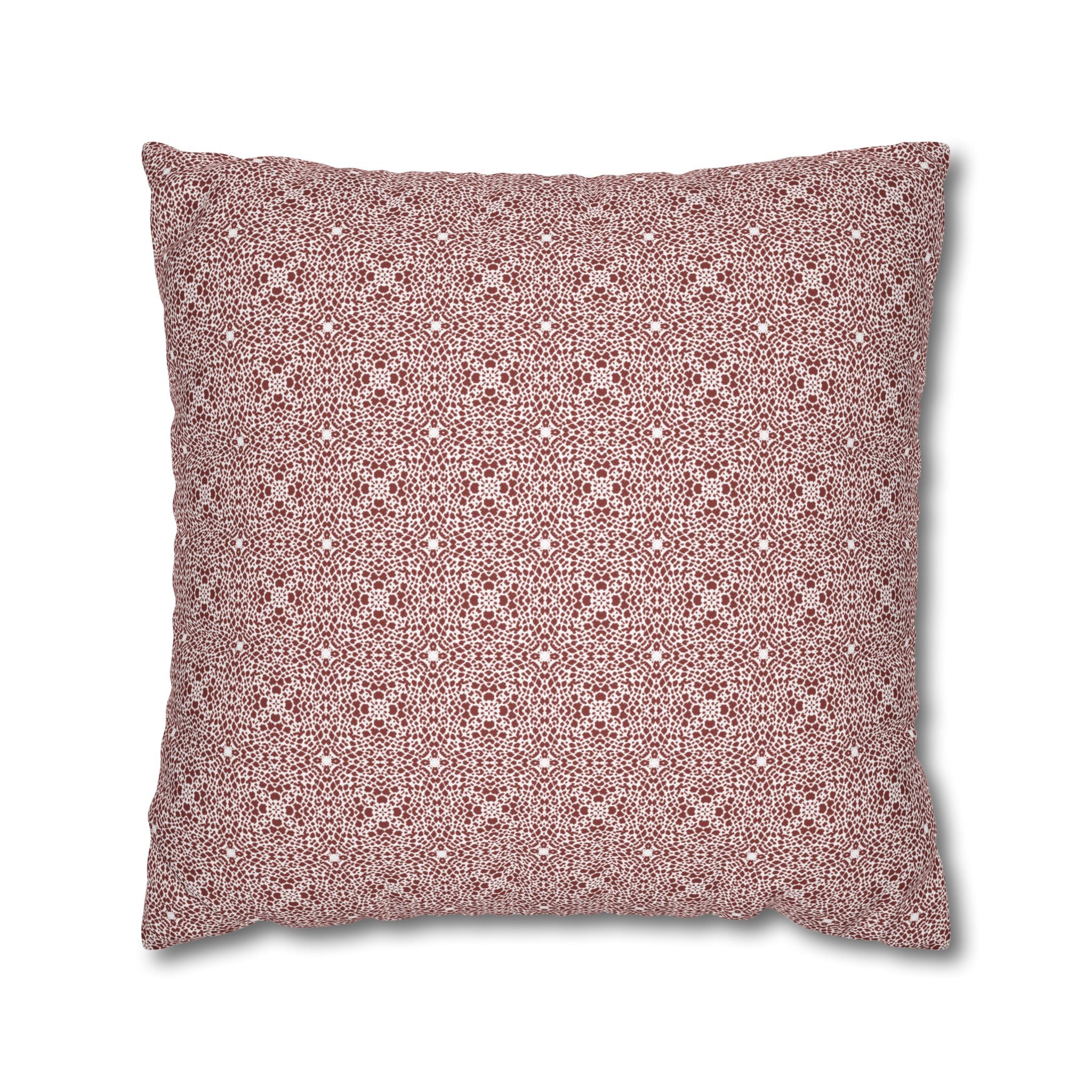 Brown Leopard Print THROW PILLOW COVER - Decorative Square Throw Pillow Cover