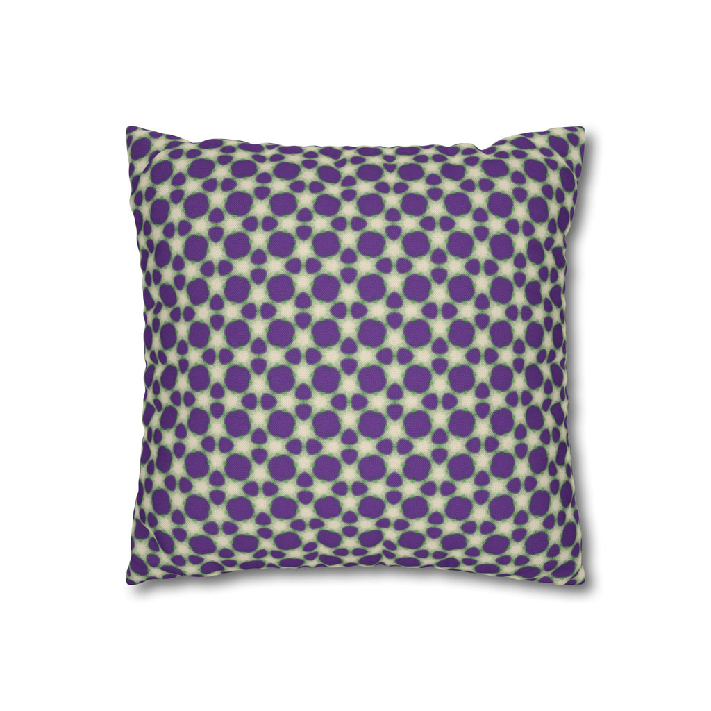 Purple Animal Print Decorative THROW PILLOW COVER — Modern Retro Square Throw Pillowcase