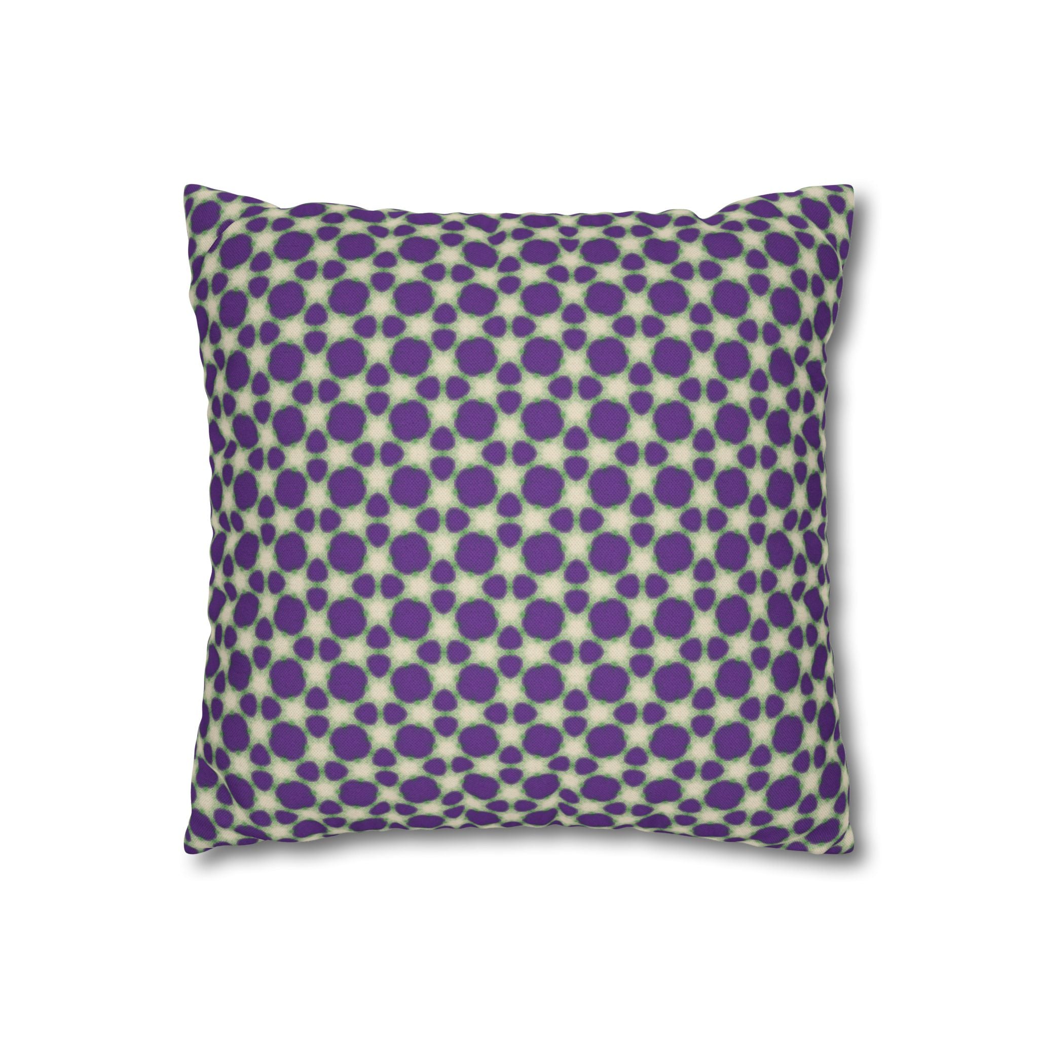 Purple Animal Print Decorative THROW PILLOW COVER — Modern Retro Square Throw Pillowcase