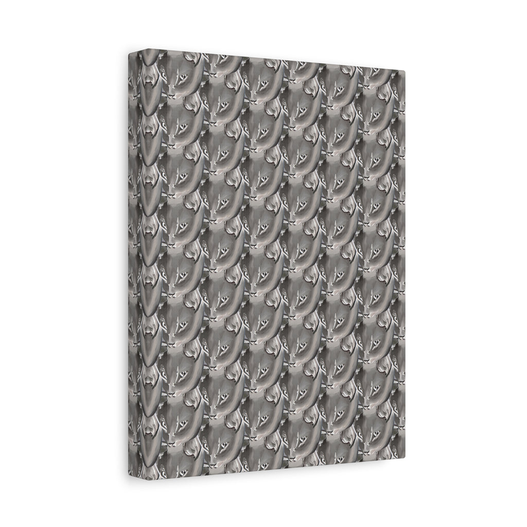 Quirky Cat Art Matte Canvas Print — Stretched 1.25"
