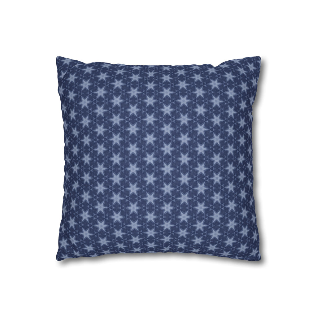 Patriotic July 4th Blue Stars THROW PILLOW COVER