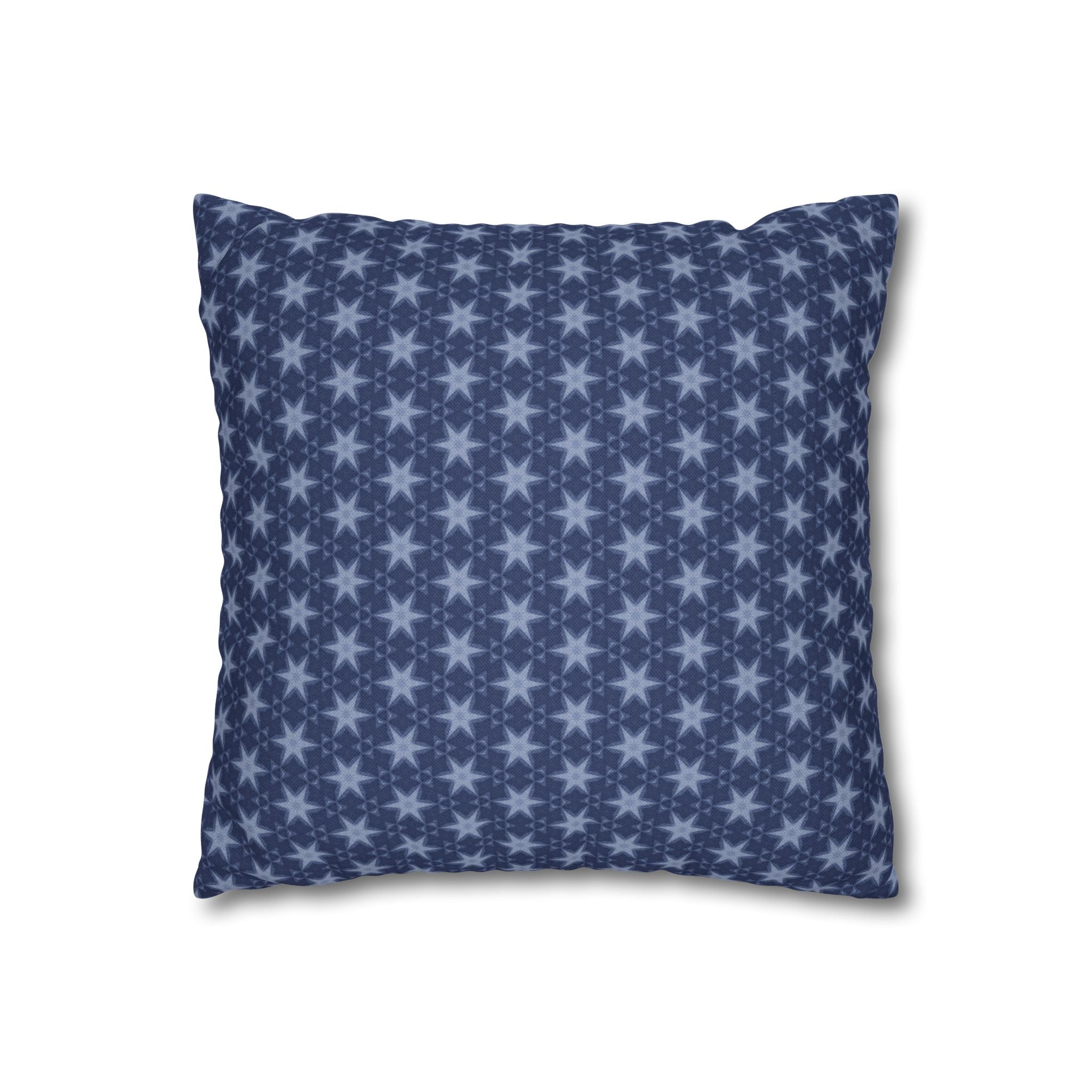 Patriotic July 4th Blue Stars THROW PILLOW COVER