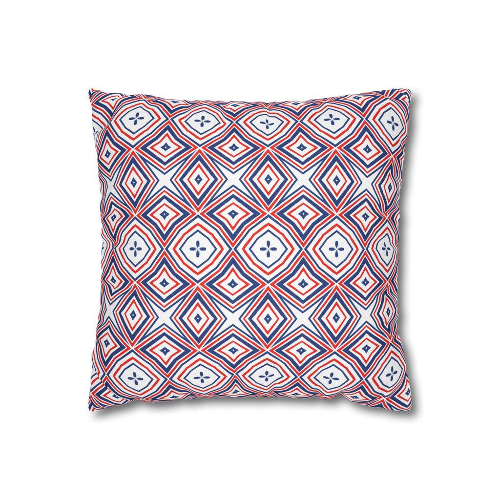 4th of July Red White & Blue THROW PILLOW COVER for Throw Pillow
