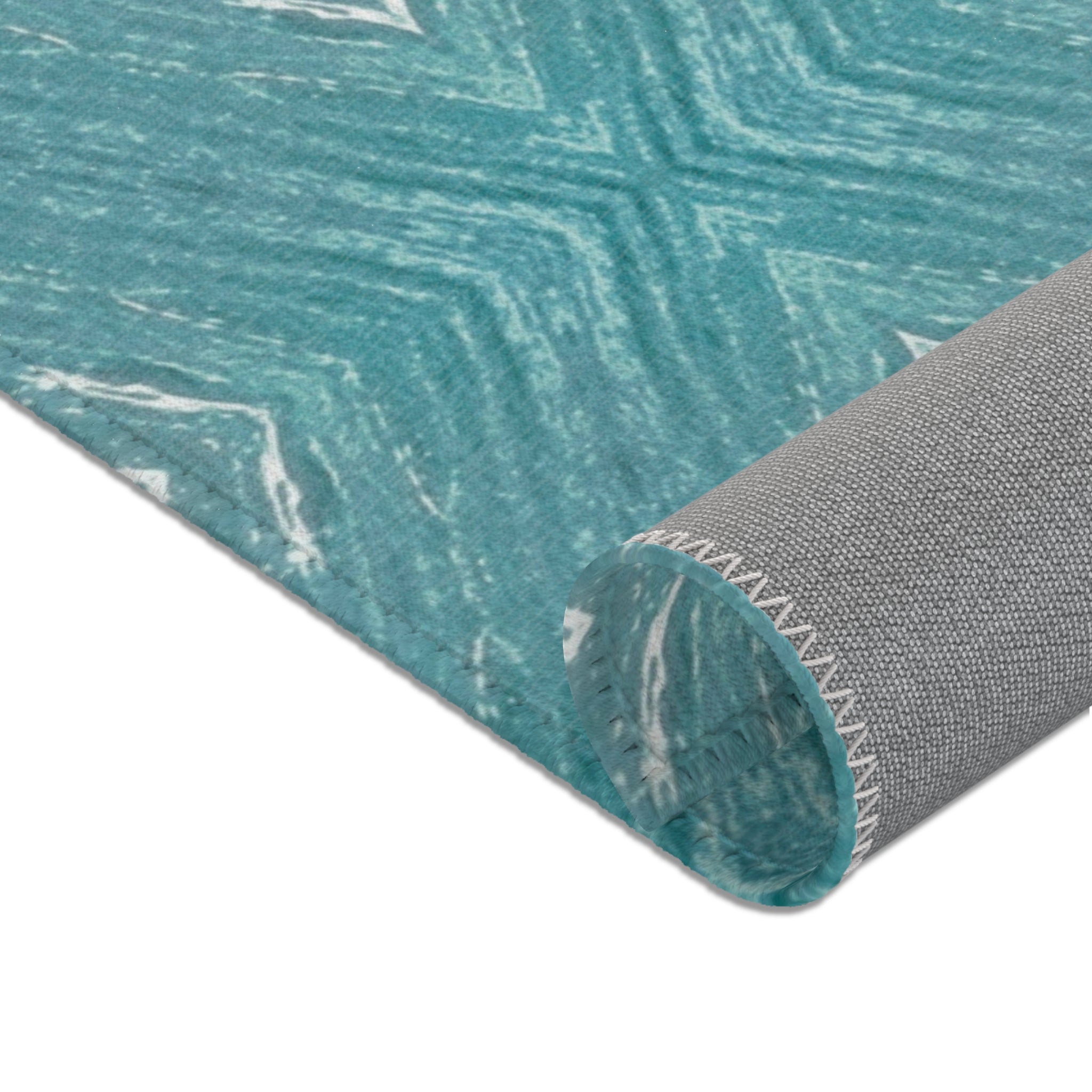 Teal Area Rug — Solid Teal Accent Rug for Living Room, Bedroom, or Entryway