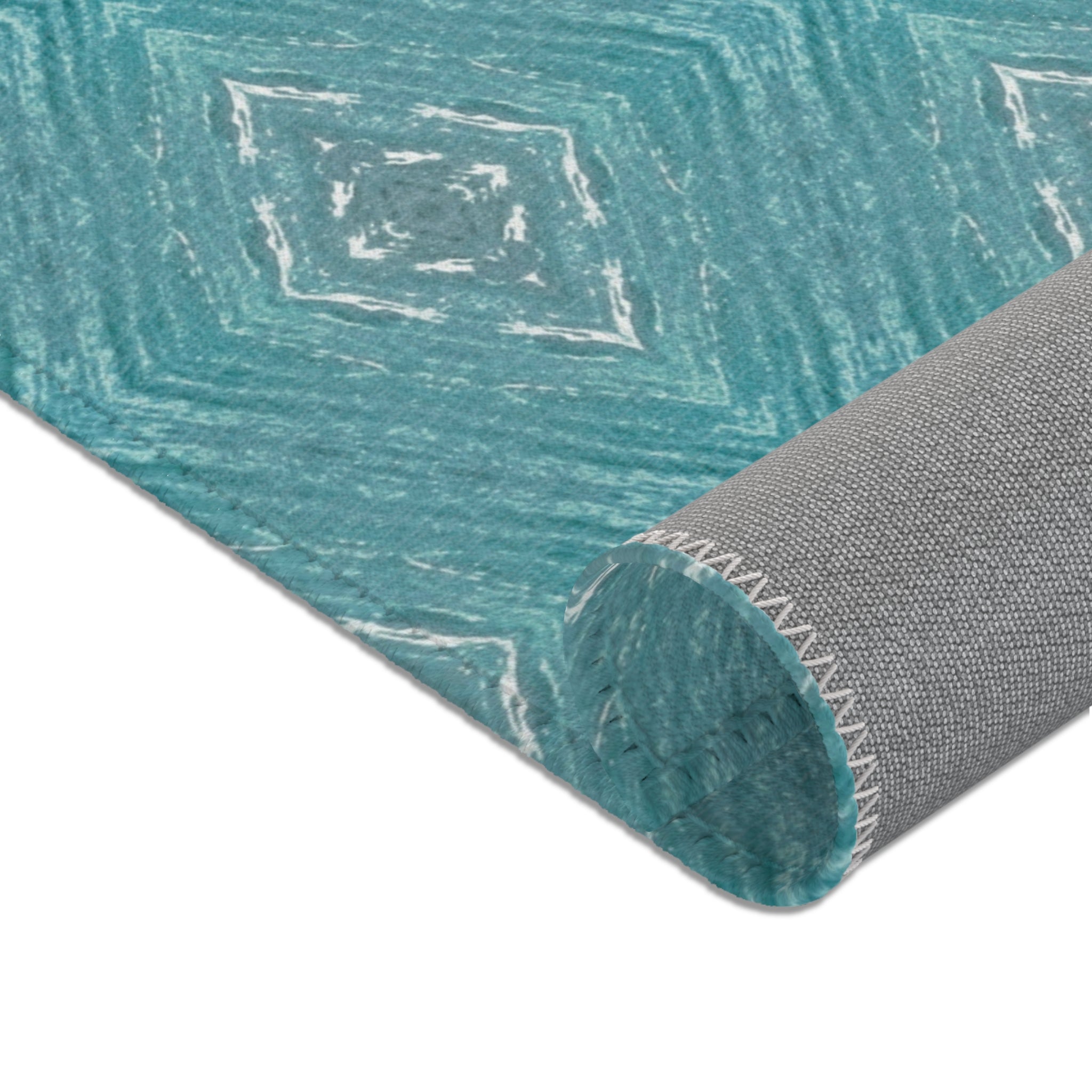 Teal Area Rug — Solid Teal Accent Rug for Living Room, Bedroom, or Entryway