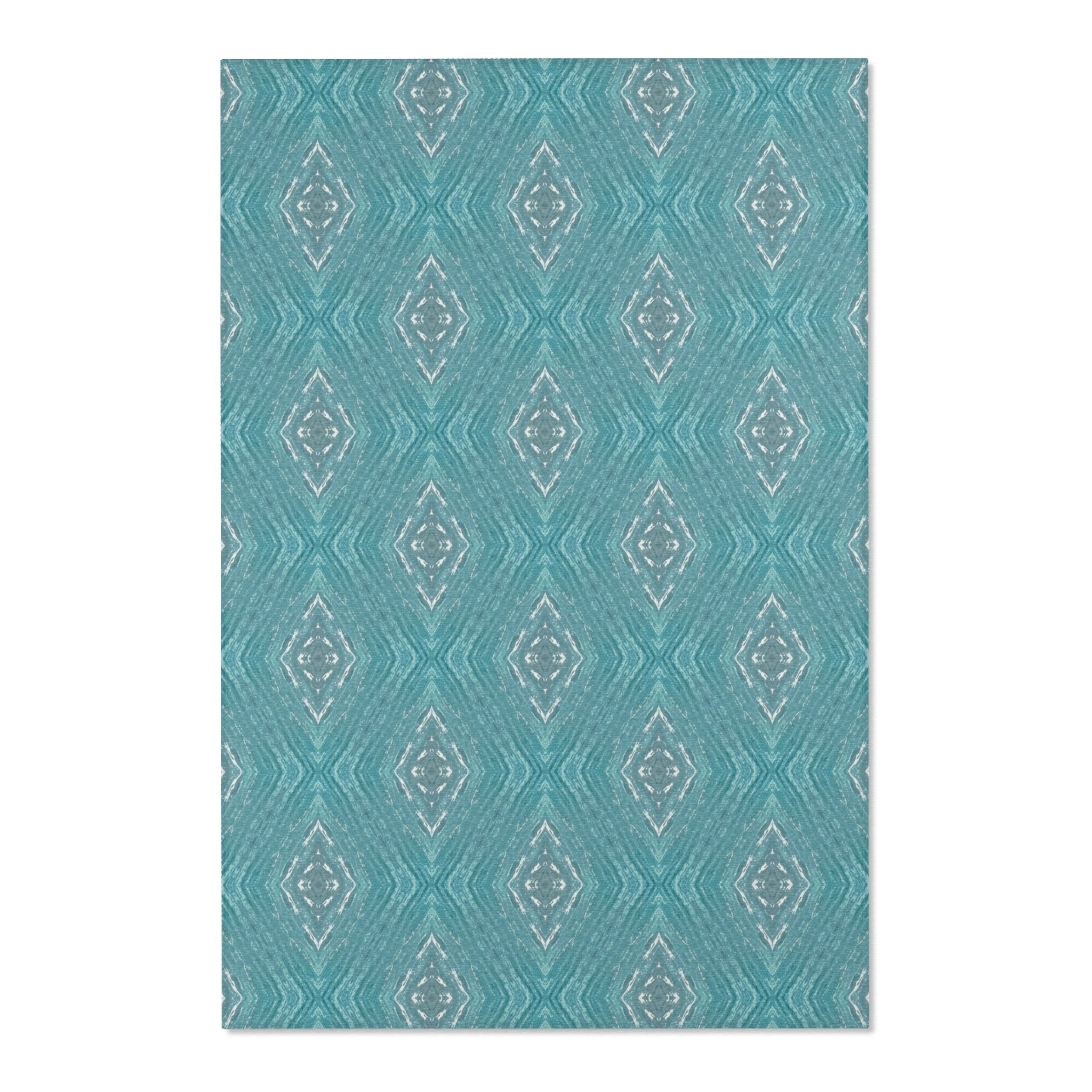 Teal Area Rug — Solid Teal Accent Rug for Living Room, Bedroom, or Entryway