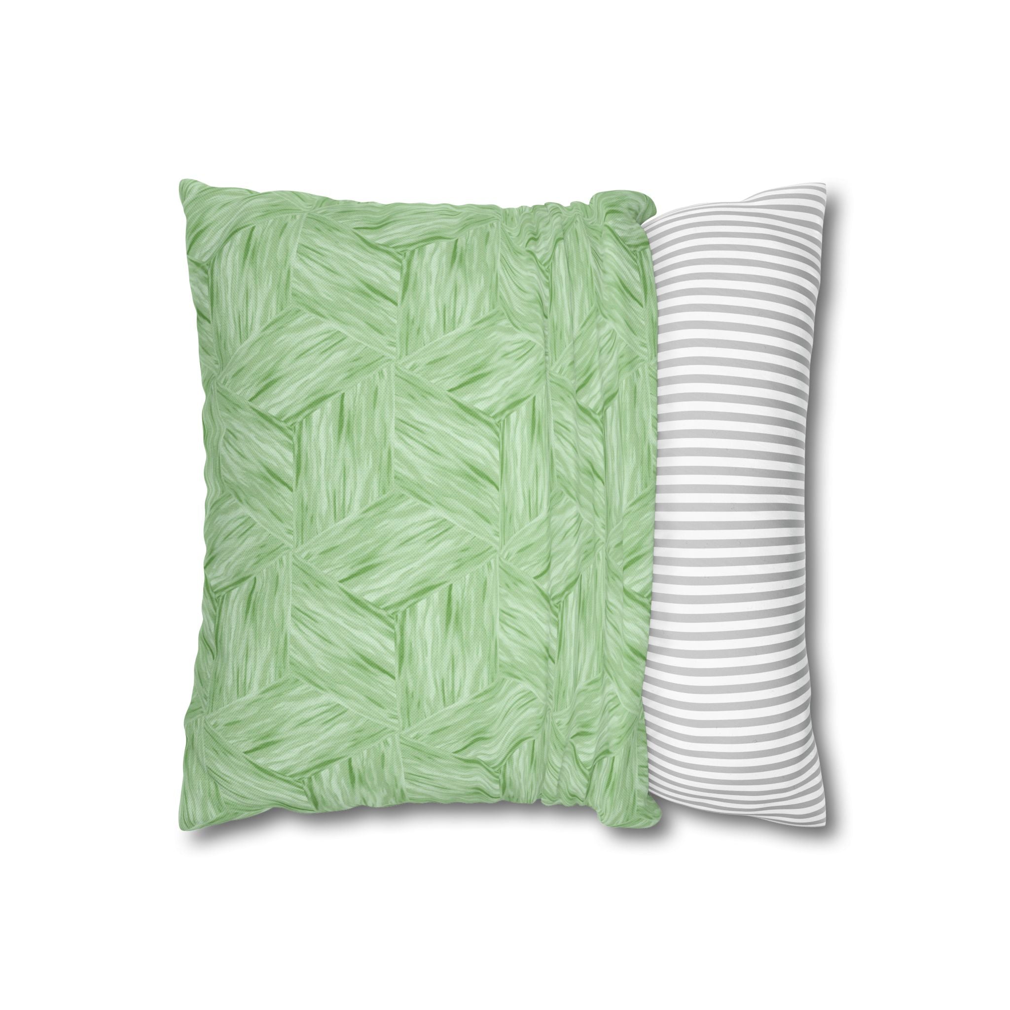 Mint Green Decorative THROW PILLOW COVER — Square Accent Pillow Cover