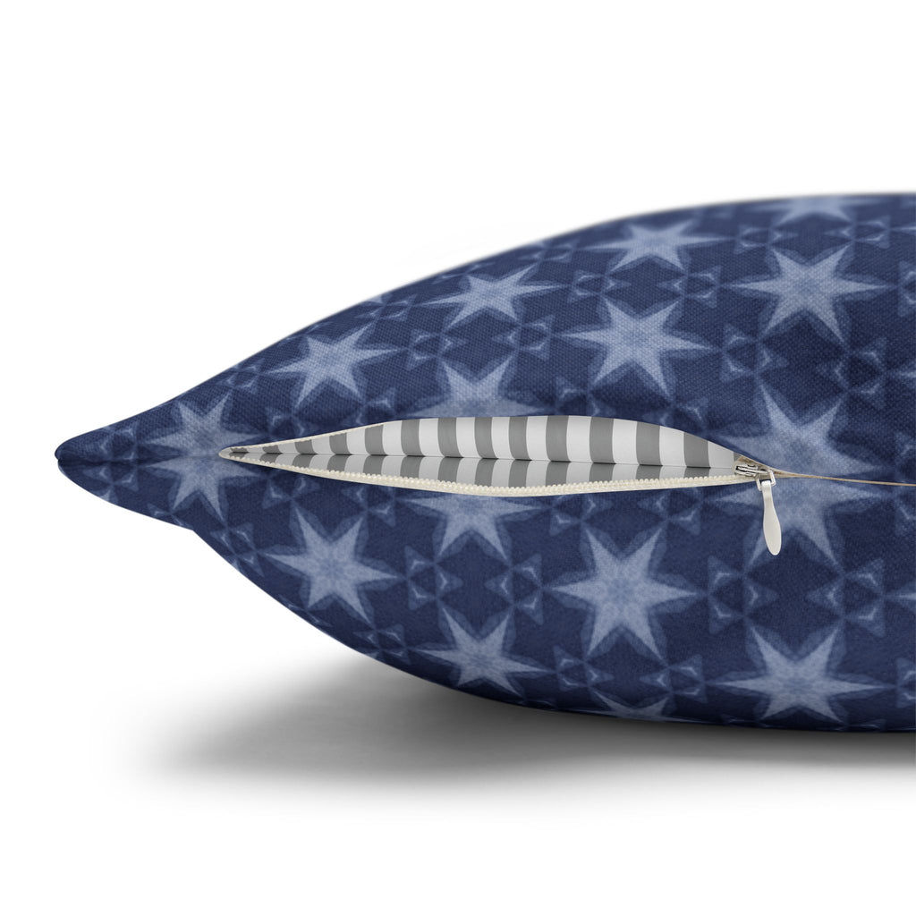 Patriotic July 4th Blue Stars THROW PILLOW COVER