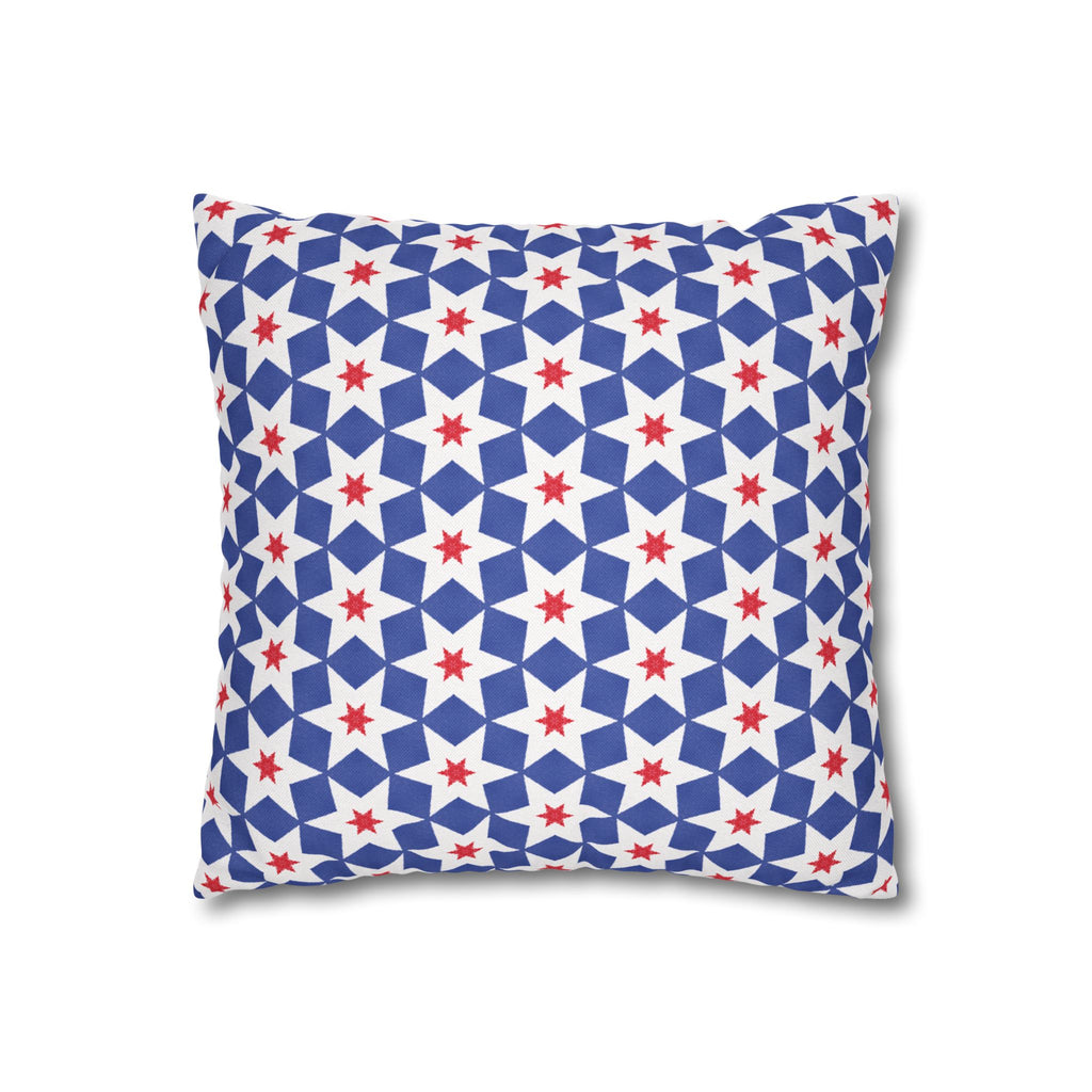 Independence Day Stars Red White & Blue THROW PILLOW COVER