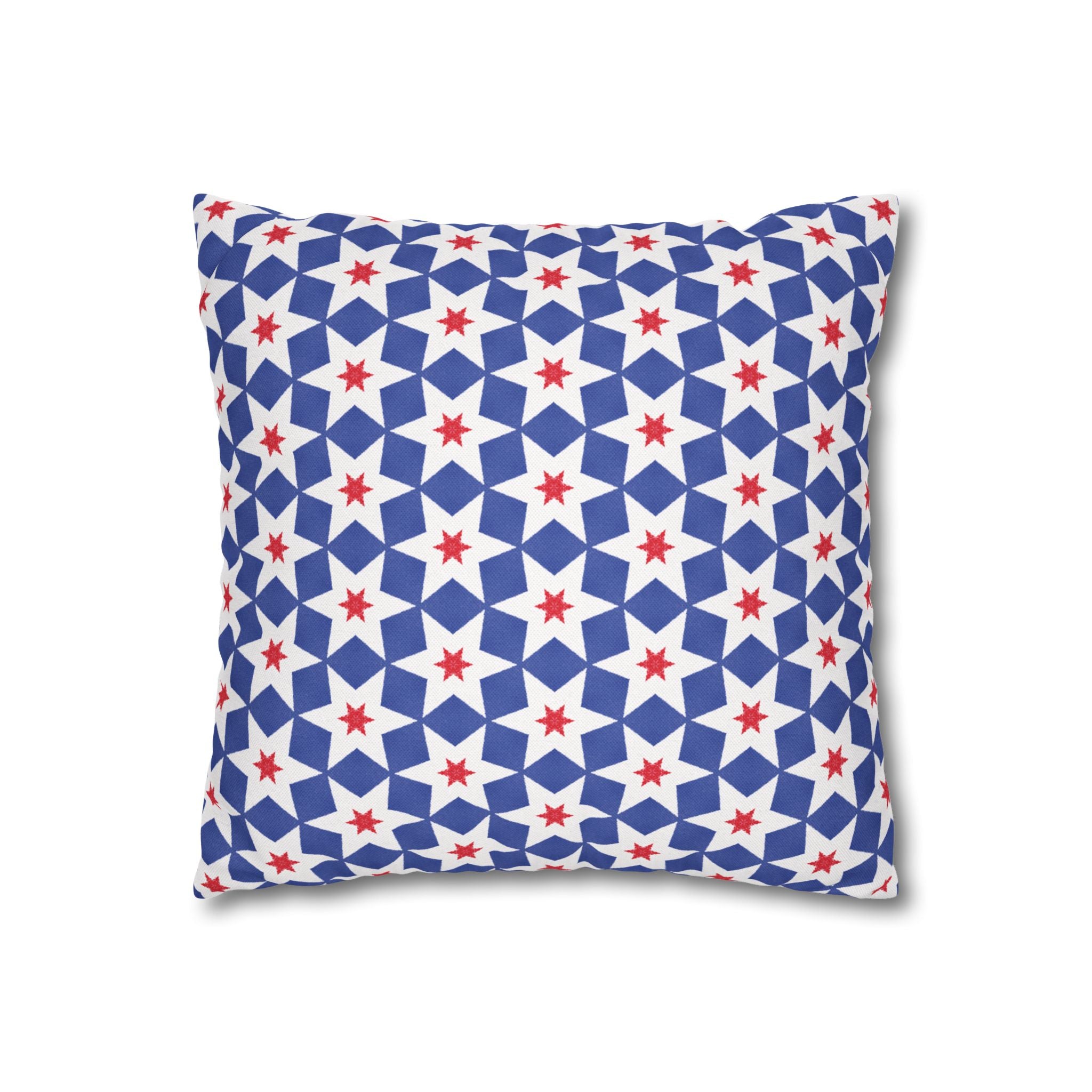 Independence Day Stars Red White & Blue THROW PILLOW COVER