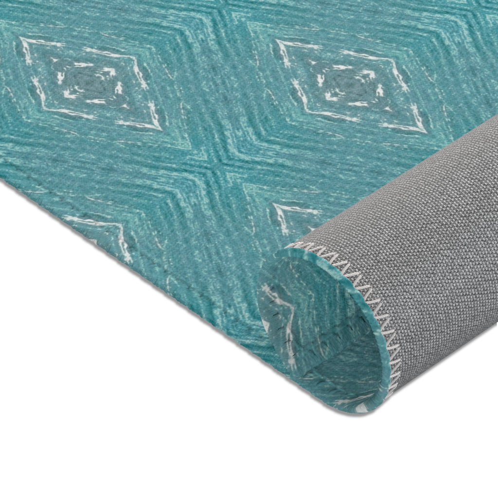 Teal Area Rug — Solid Teal Accent Rug for Living Room, Bedroom, or Entryway