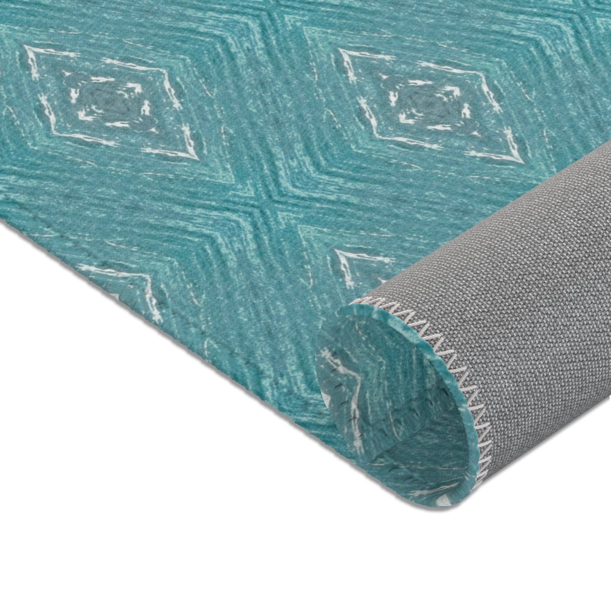 Teal Area Rug — Solid Teal Accent Rug for Living Room, Bedroom, or Entryway