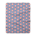 Fourth of July Red White & Blue Sherpa Fleece Blanket — Patriotic USA Cozy Throw