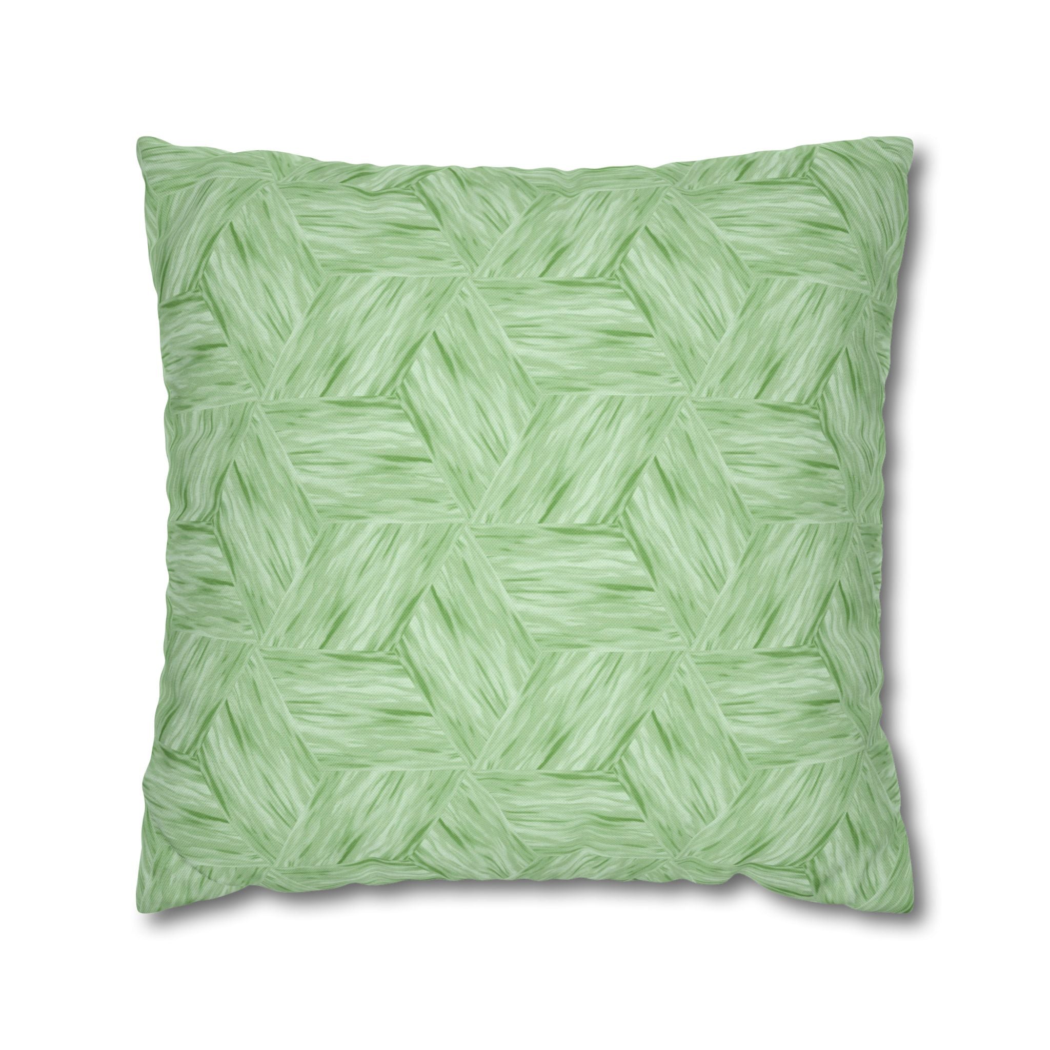 Mint Green Decorative THROW PILLOW COVER — Square Accent Pillow Cover