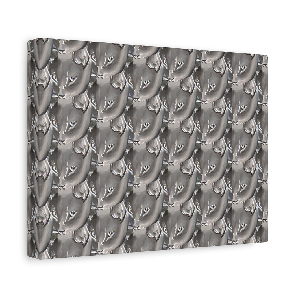 Quirky Cat Art Matte Canvas Print — Stretched 1.25"