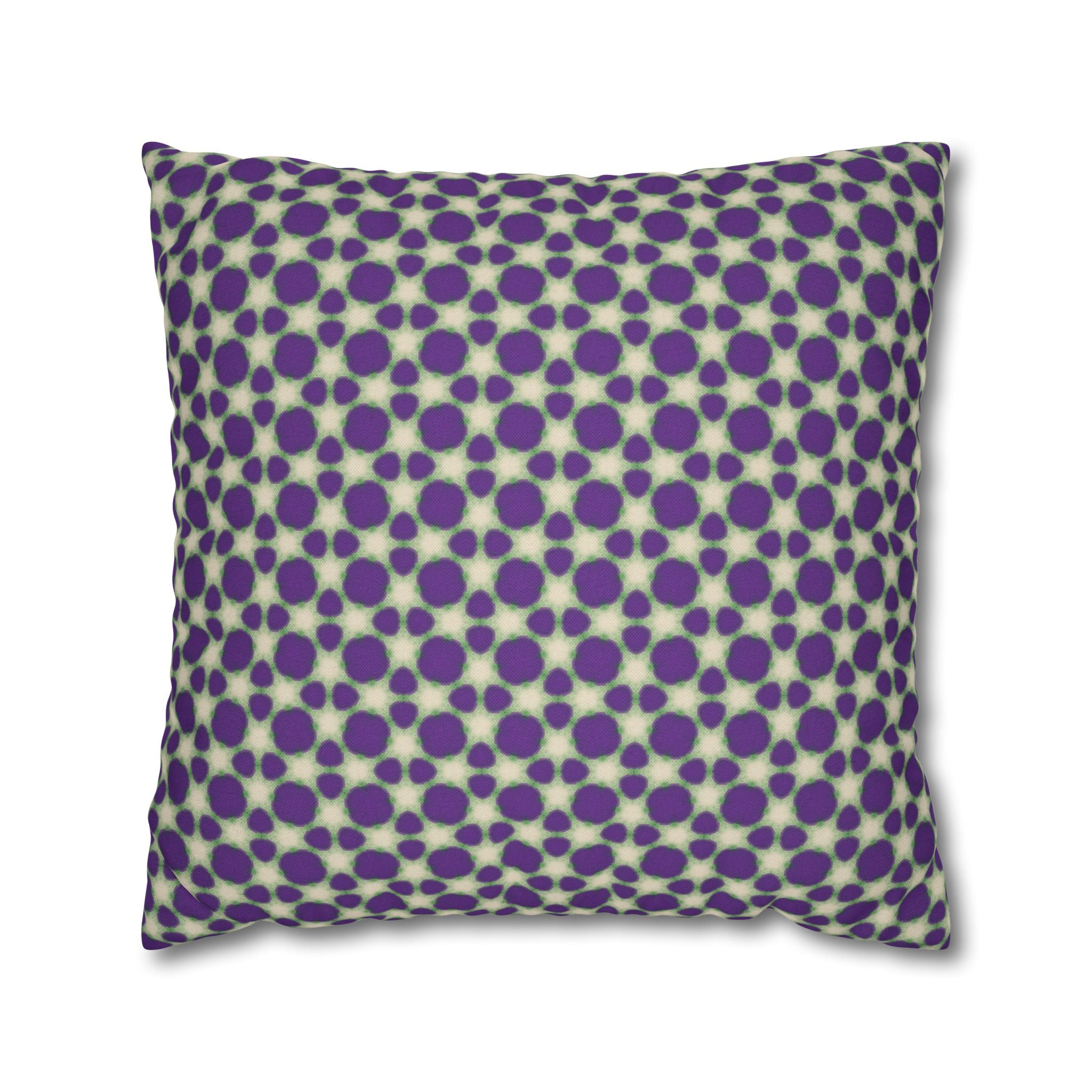 Purple Animal Print Decorative THROW PILLOW COVER — Modern Retro Square Throw Pillowcase