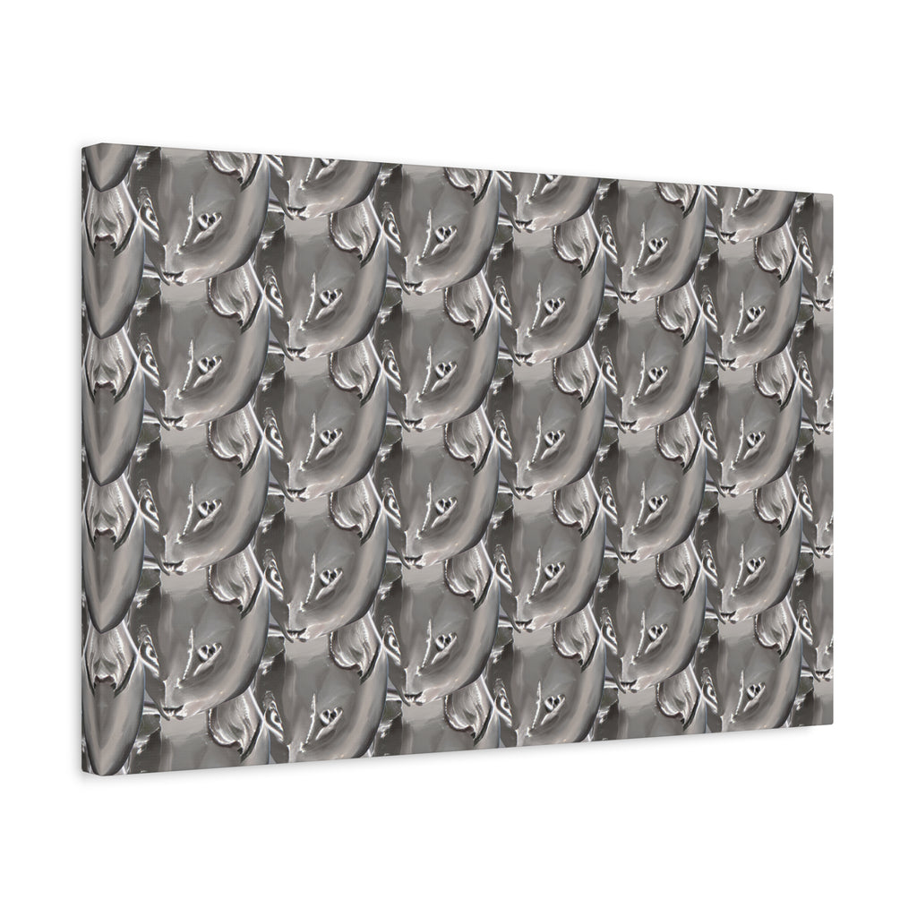 Quirky Cat Art Matte Canvas Print — Stretched 1.25"