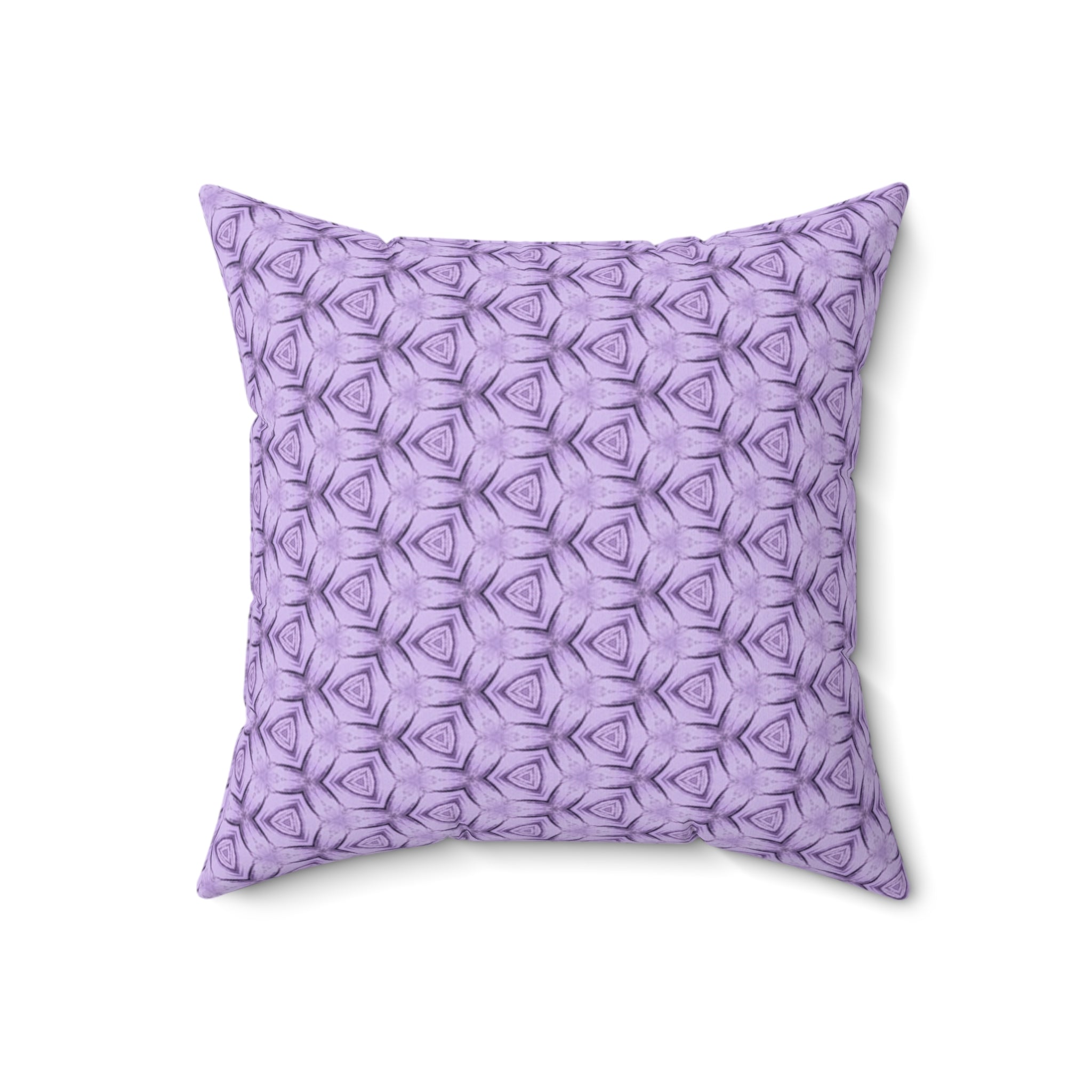 Lavender Petal Decorative Pillow — Purple Geometric Accent Cushion