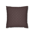 Brown Starburst Decorative THROW PILLOW COVER — Square Throw Pillow Cover