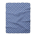 Blue & White Floral Sherpa Fleece Blanket