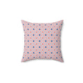 Independence Day Red White & Blue Accent Pillow - Spun Polyester Square