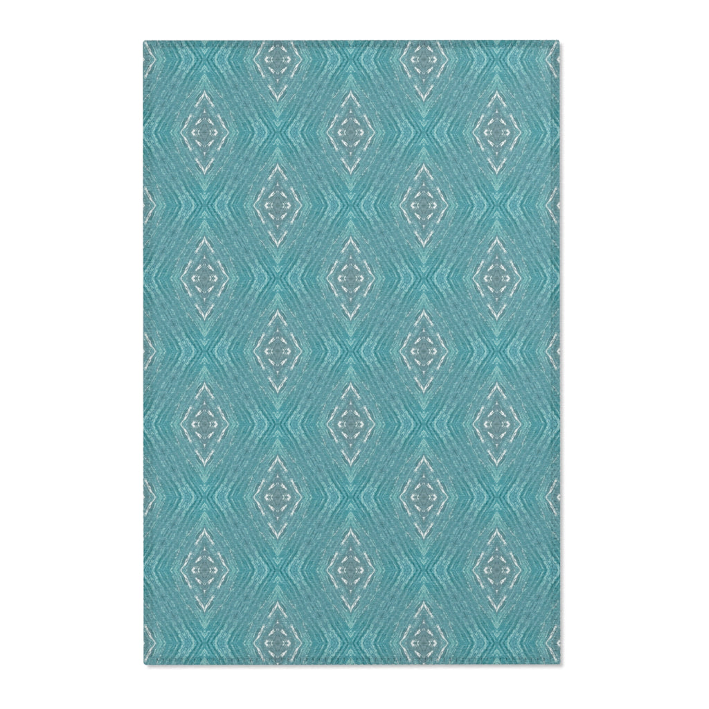 Teal Area Rug — Solid Teal Accent Rug for Living Room, Bedroom, or Entryway