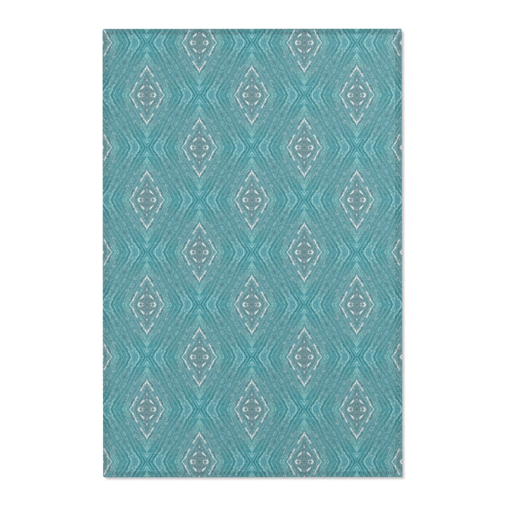 Teal Area Rug — Solid Teal Accent Rug for Living Room, Bedroom, or Entryway
