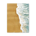 Coastal Waves Beach Canvas Print — Matte Stretched Wall Art
