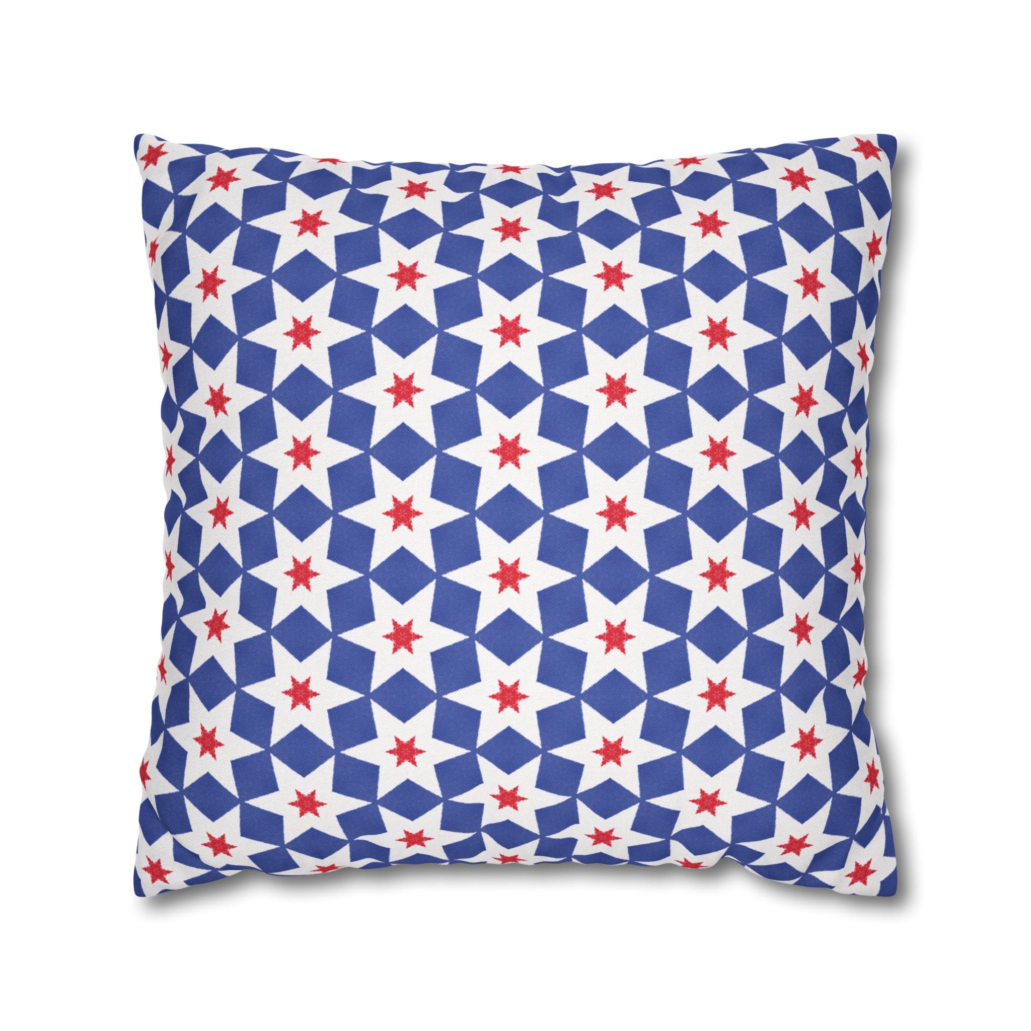 Independence Day Stars Red White & Blue THROW PILLOW COVER