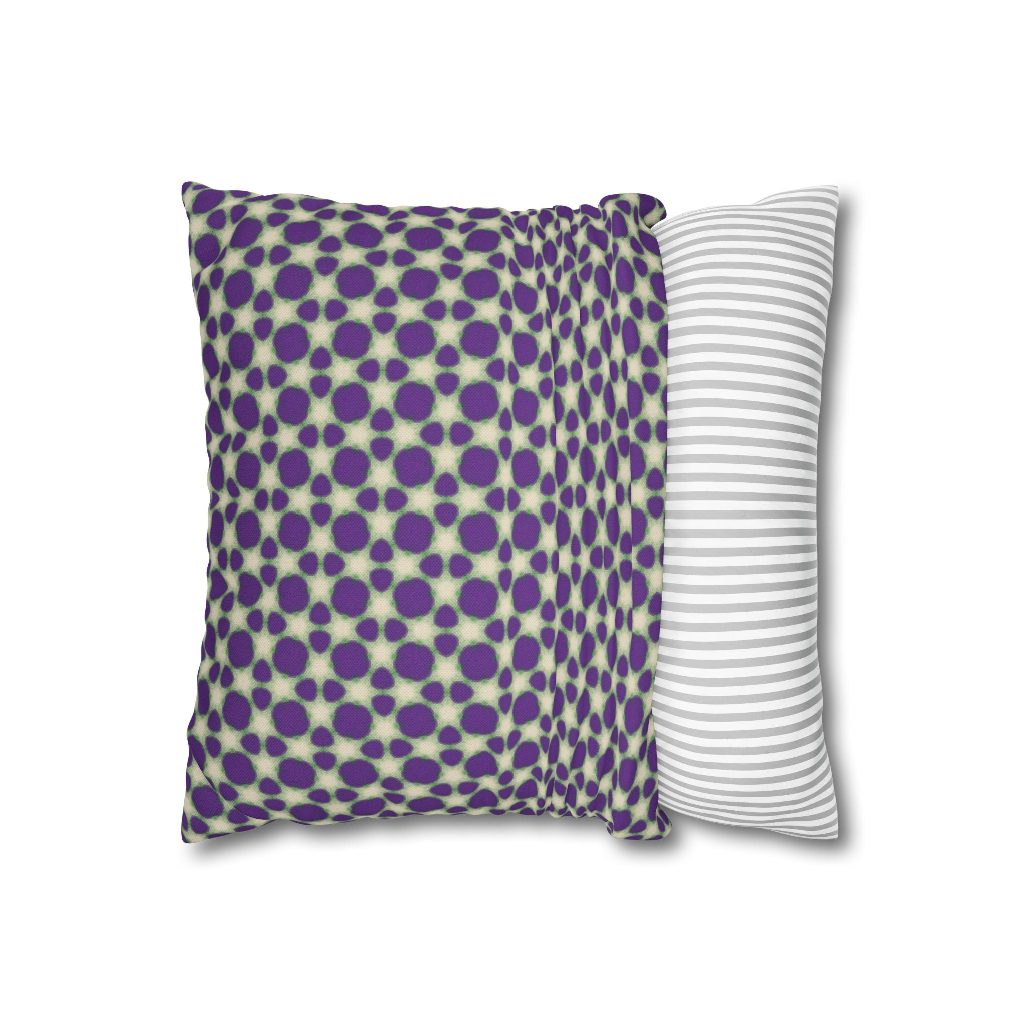 Purple Animal Print Decorative THROW PILLOW COVER — Modern Retro Square Throw Pillowcase