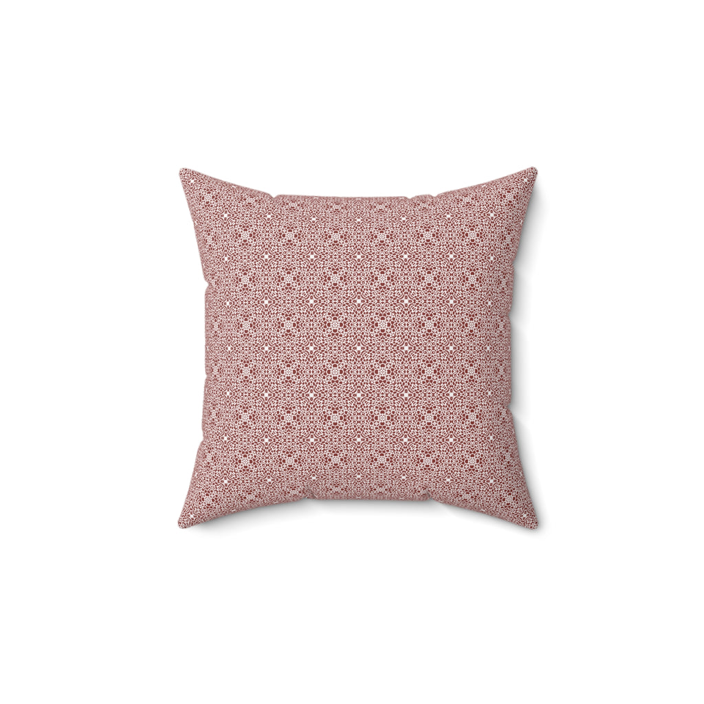 Brown Leopard Print Spun Polyester Square Pillow