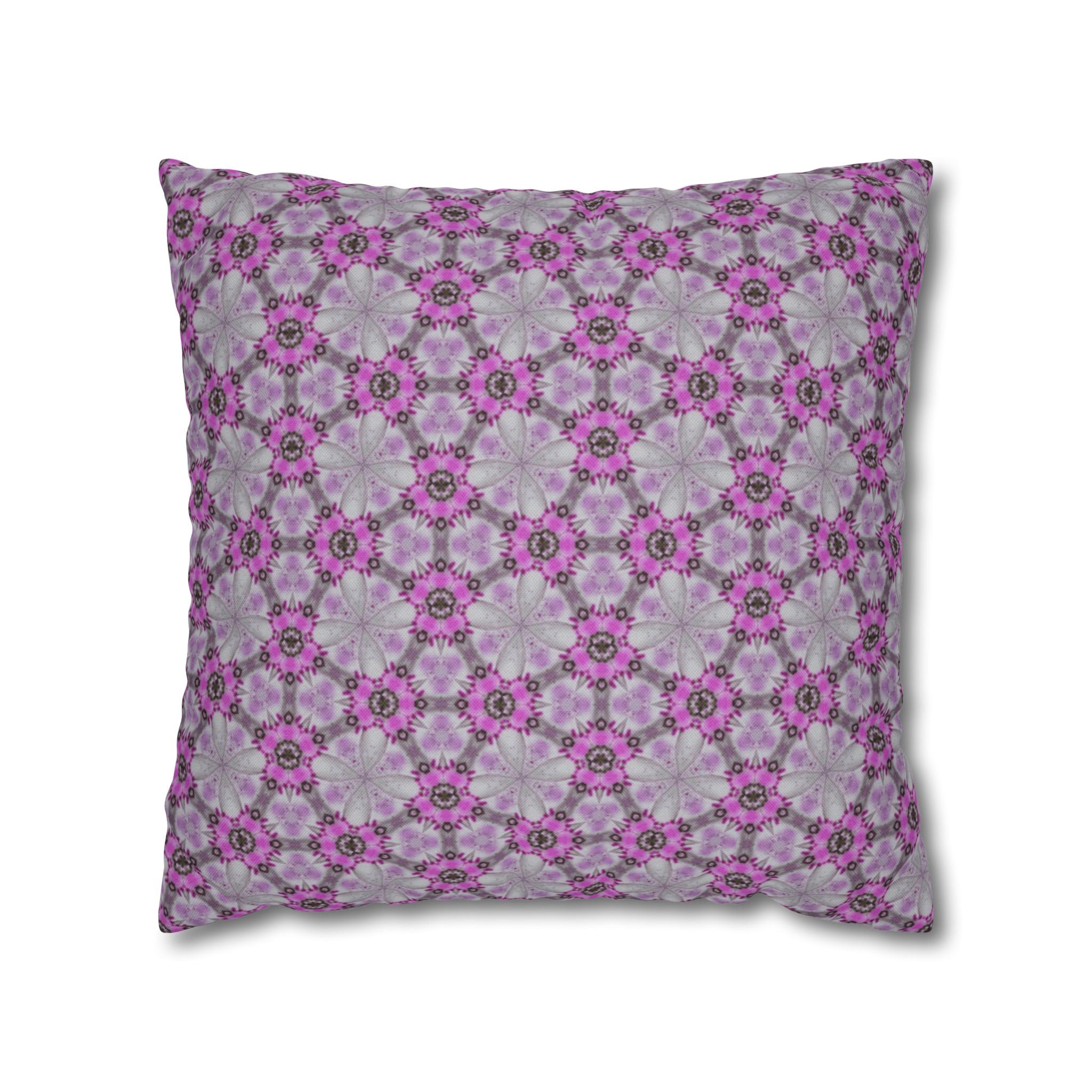 Gisele Pink Floral THROW PILLOW COVER — Decorative Throw Pillow Cover