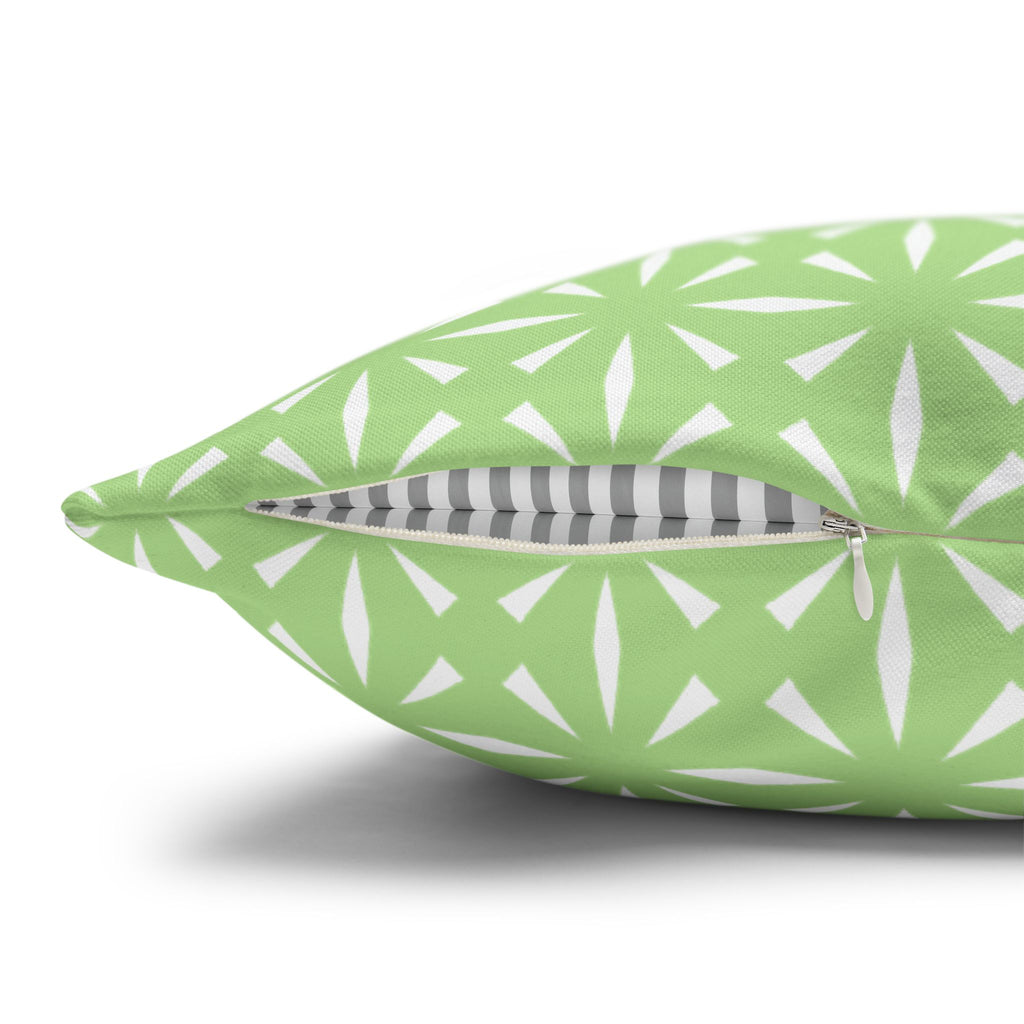 Pistachio Green Pattern THROW PILLOW COVER — Decorative Square Throw Pillow Cover