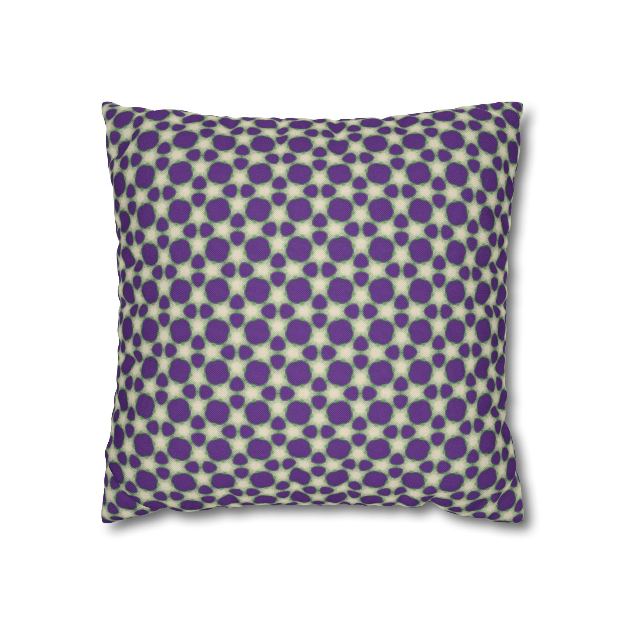 Purple Animal Print Decorative THROW PILLOW COVER — Modern Retro Square Throw Pillowcase