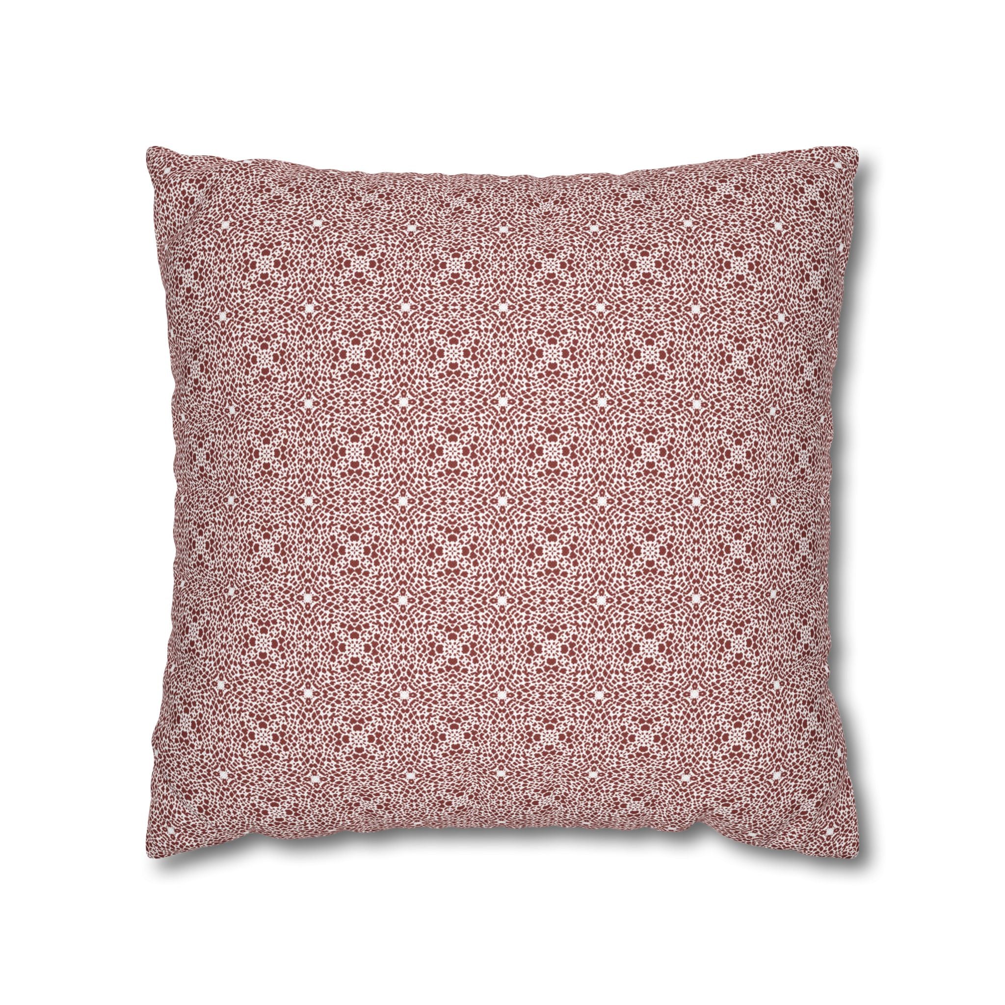 Brown Leopard Print THROW PILLOW COVER - Decorative Square Throw Pillow Cover
