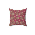Mosaic Rose Decorative Pillow - Spun Polyester Square Throw Cushion