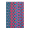 Ombre Boho Area Rug — Pink & Teal Mosaic Pattern