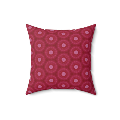Berry Geo Dot Decorative Pillow