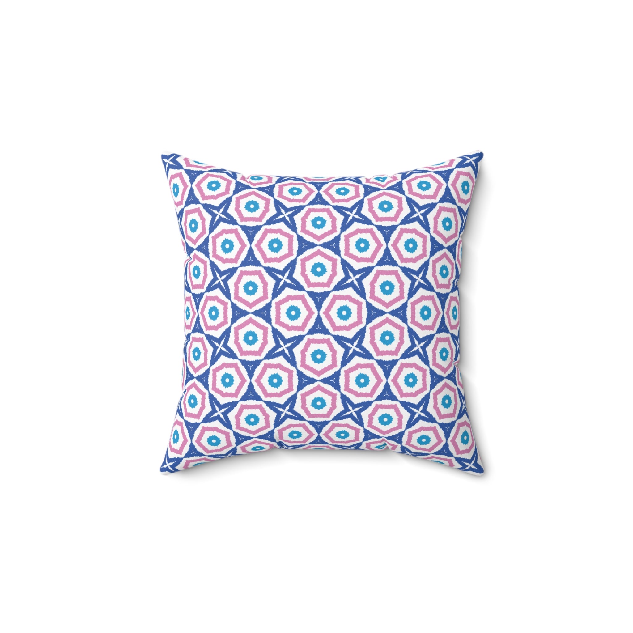 Blue & Pink Decorative Pillow