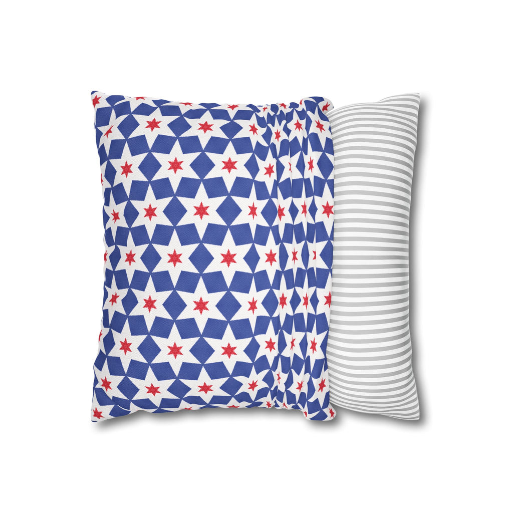 Independence Day Stars Red White & Blue THROW PILLOW COVER