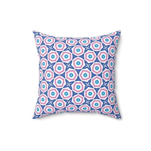 Blue & Pink Decorative Pillow