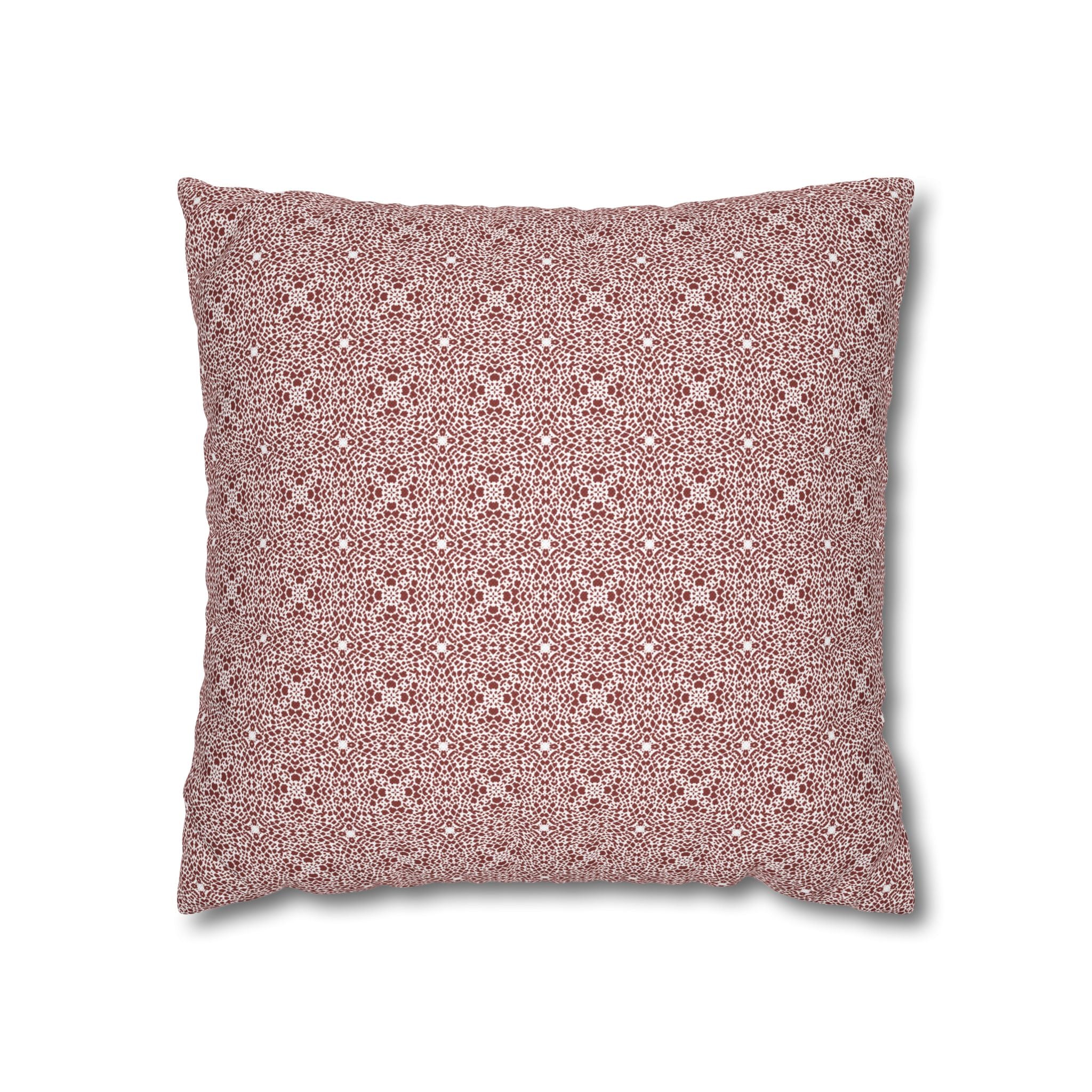 Brown Leopard Print THROW PILLOW COVER - Decorative Square Throw Pillow Cover