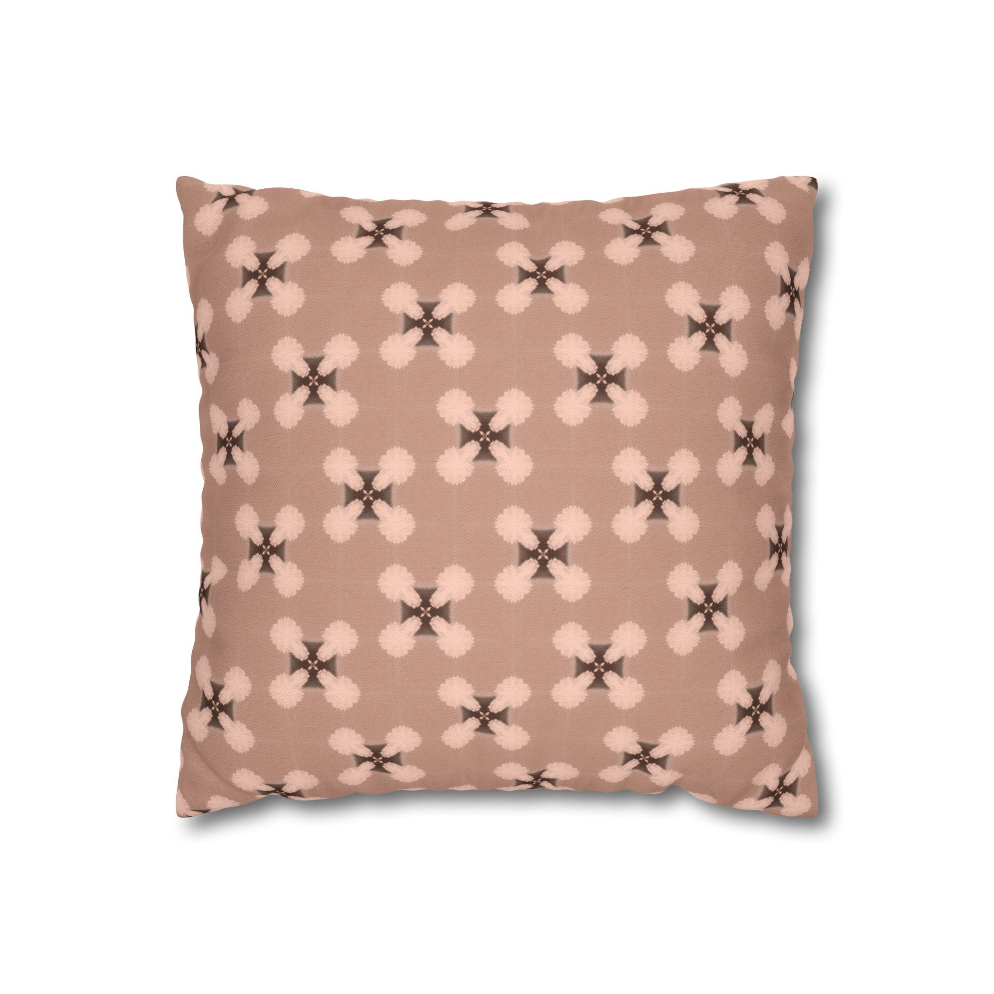 Blush Floral Pattern THROW PILLOW COVER — Decorative Throw Pillow Cover