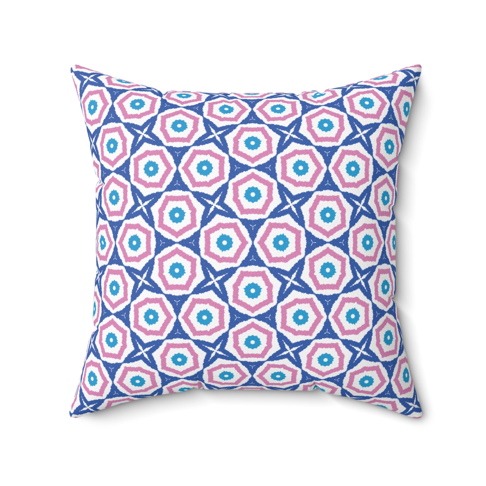 Blue & Pink Decorative Pillow